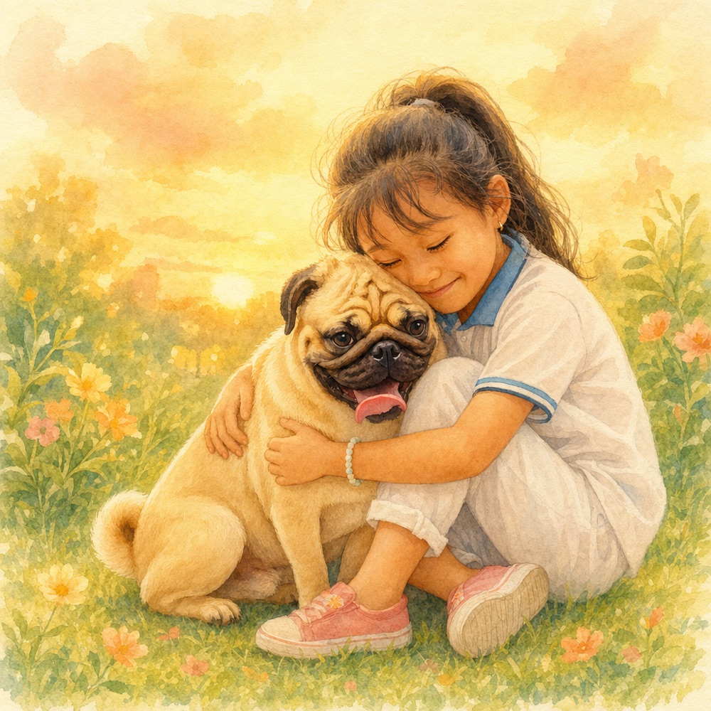 A sample illustration from “Saying Goodbye”