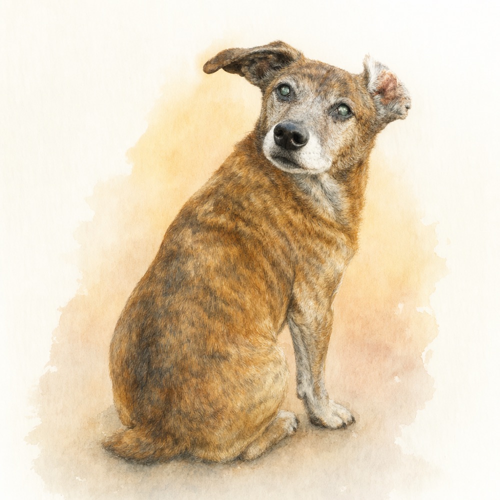 A sample illustration from “A Letter to Your Pet”